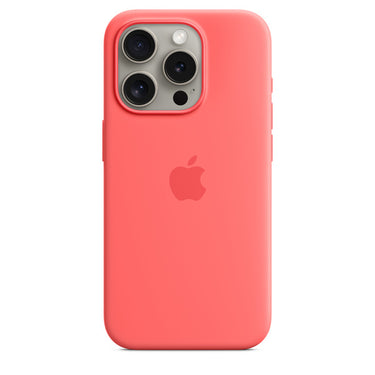Apple iPhone 15 Pro Silicone Case with MagSafe Guava